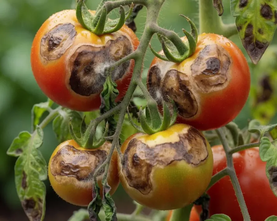Braunfäule an Tomaten