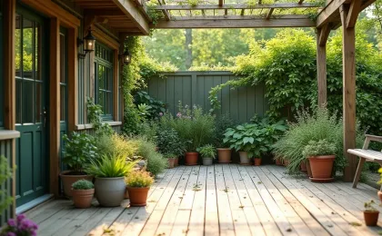 Terrasse begrünen: Kübel, Rankgitter und Beete richtig einsetzen