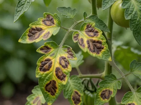 Tomatenkrankheit: Alternaria (Dürrfleckenkrankheit)