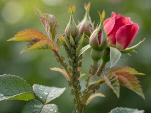 Blattläuse an Rosen